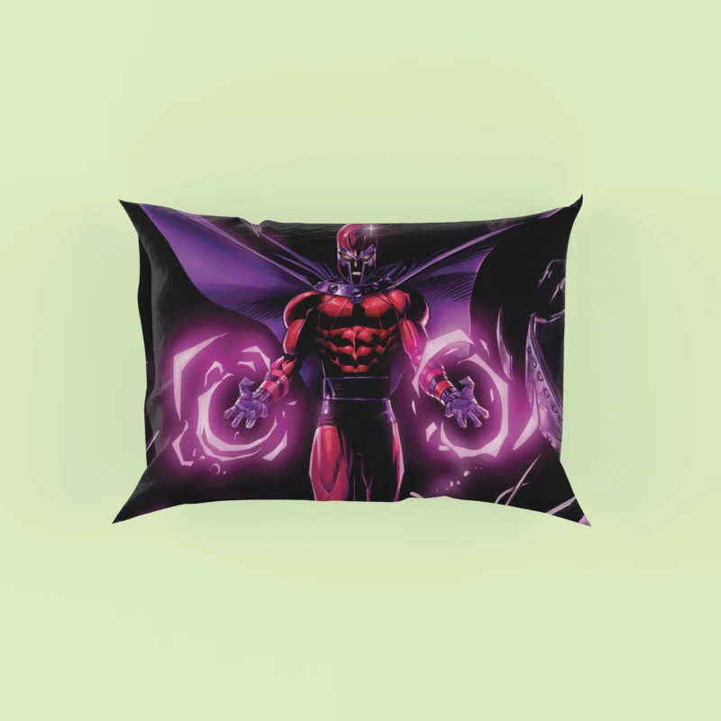 Unleash Magneto Powers in Comics Pillow Case