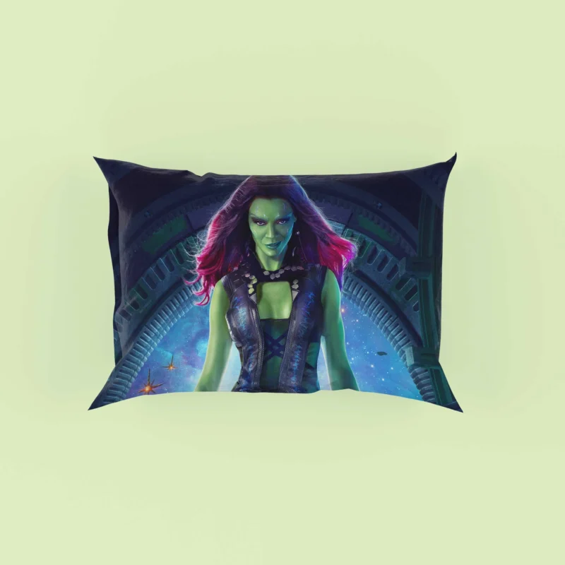 Zoe Saldana as Gamora: Guardians of the Galaxy Star Pillow Case