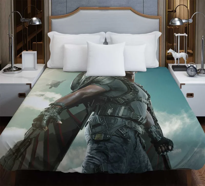 Anthony Mackie Iconic Role as Falcon Duvet Cover