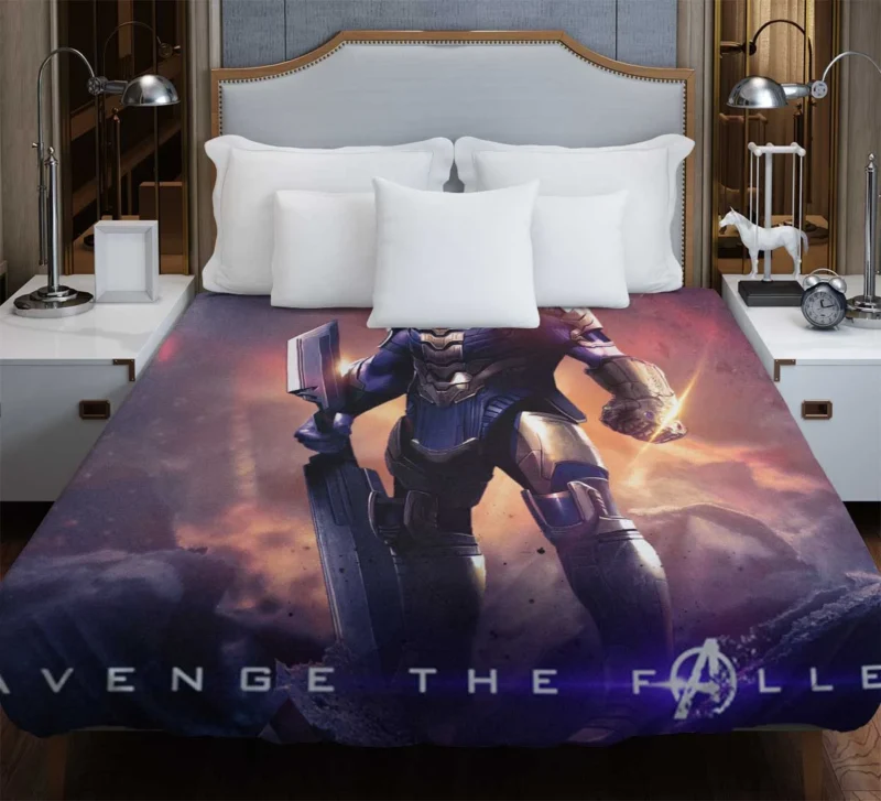 Avengers Endgame: Thanos and the Infinity Gauntlet Duvet Cover