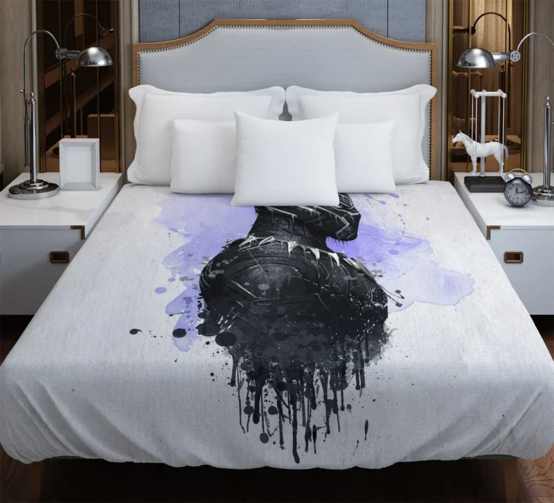 Black Panther Role in Infinity War Duvet Cover