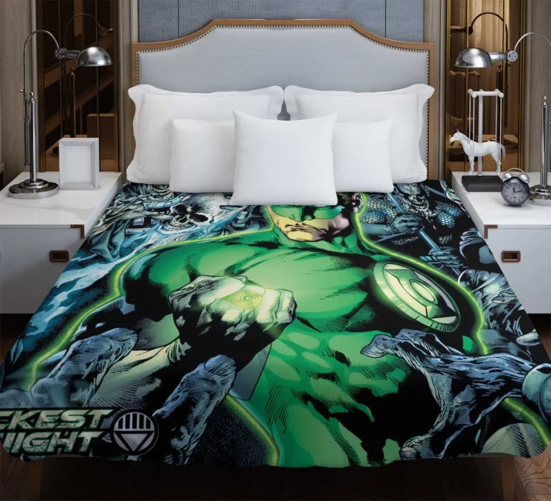 Blackest Night Wallpaper: Green Lantern Saga Duvet Cover