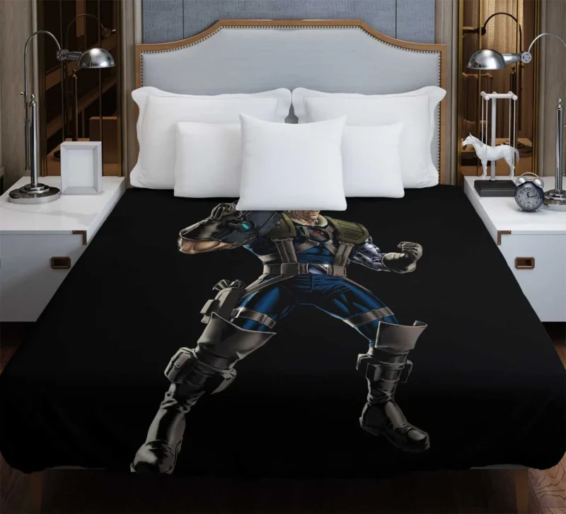 Cable (Marvel Comics): A Time-Traveling Hero Duvet Cover