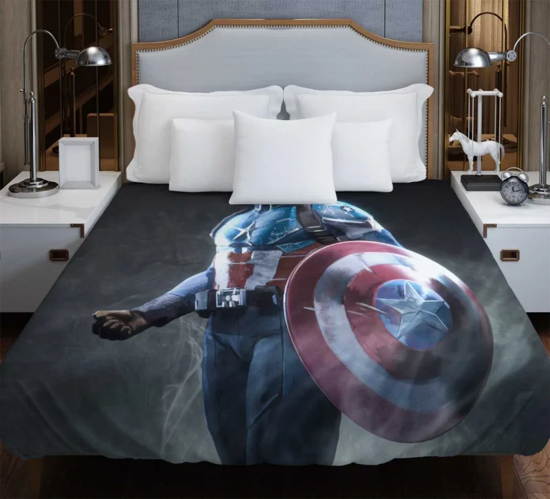 Captain America Comics: Marvel Heroic Defender Duvet Cover