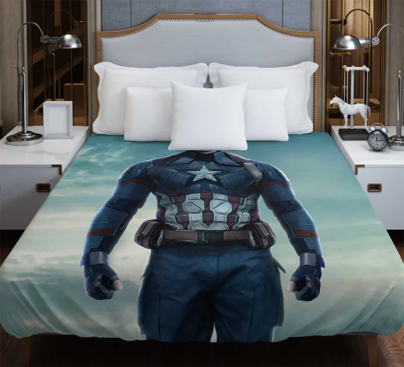 Captain America in Avengers 4: Chris Evans Returns Duvet Cover