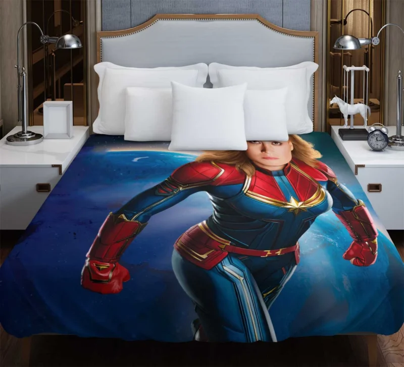 Captain Marvel: Brie Larson Marvel Superhero Duvet Cover