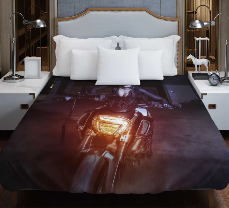 Catwoman Cosplay: Embracing the Feline Persona Duvet Cover