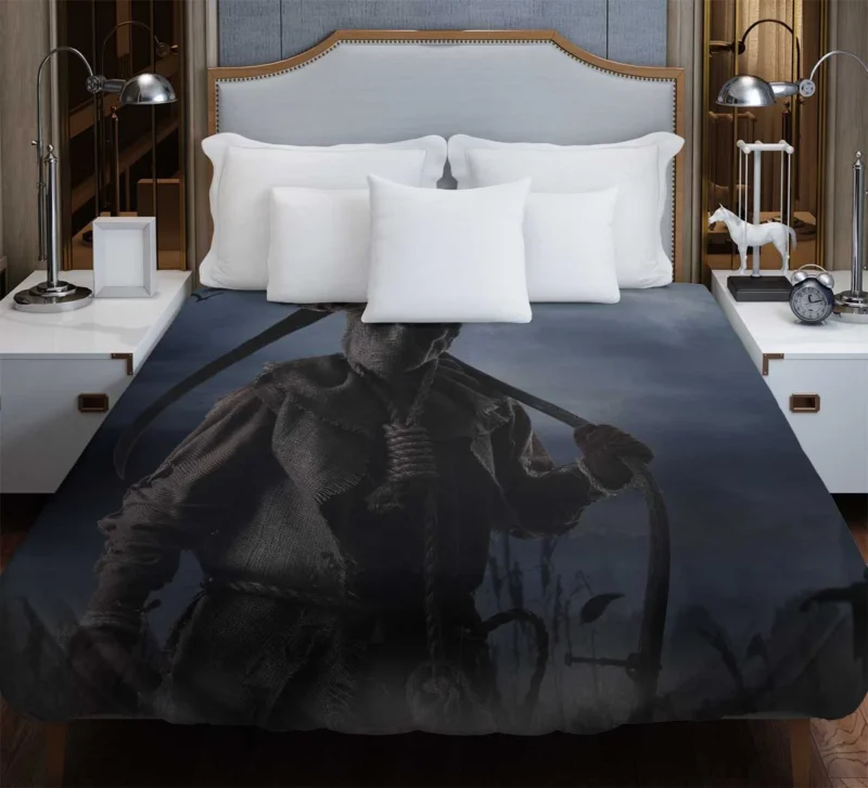 Dark Scarecrow: Embrace the Horror of the Grim Reaper Duvet Cover