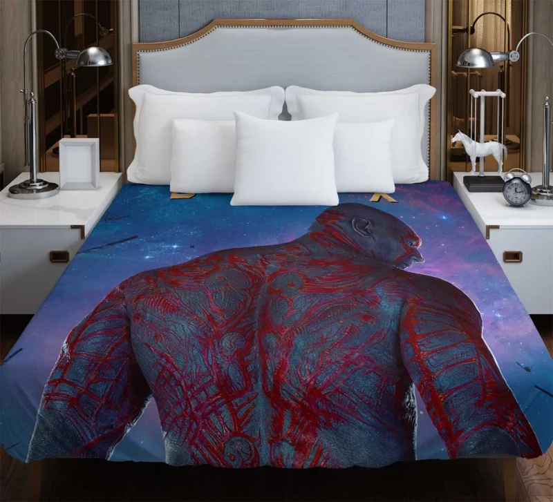 Dave Bautista as Drax the Destroyer in Guardians of the Galaxy Duvet Cover