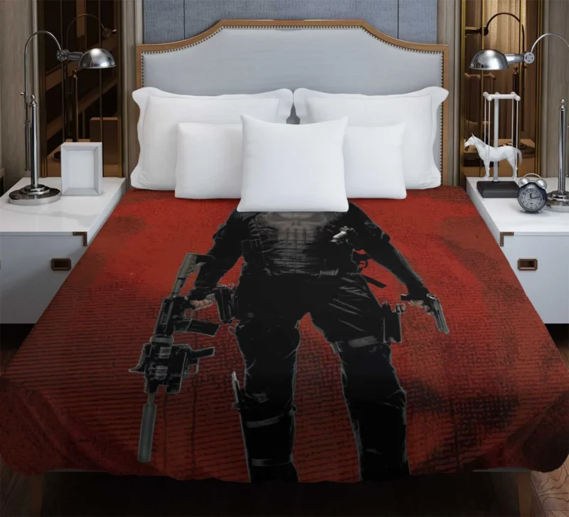 Deadpool Comics: A Merc with a Mouth Meets Punisher Duvet Cover