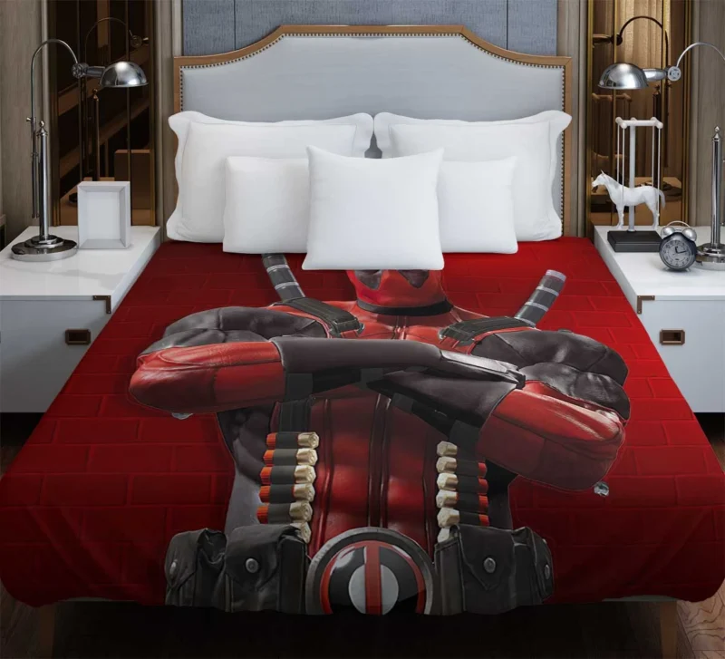 Deadpool: The Merc with a Memorable Pose Duvet Cover