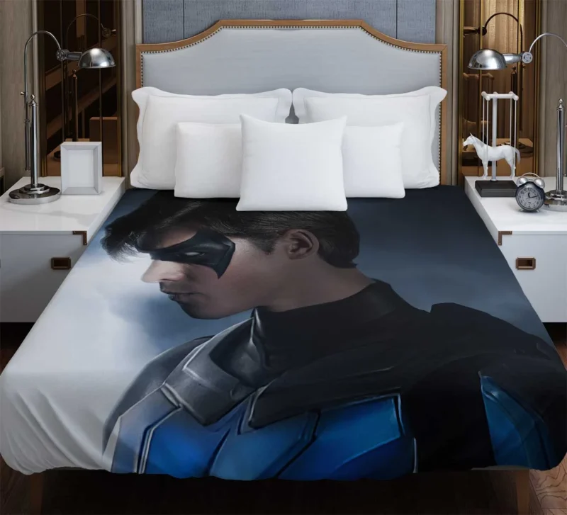 Dick Grayson Nightwing in Titans TV Show Duvet Cover