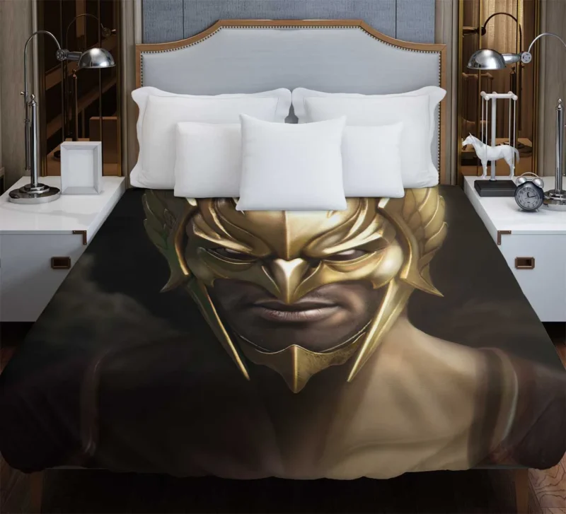 Discovering the Stories of Hawkman in Comics Duvet Cover