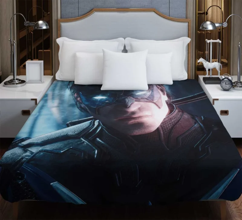 Embark on Nightwing Adventure in Gotham Knights Duvet Cover