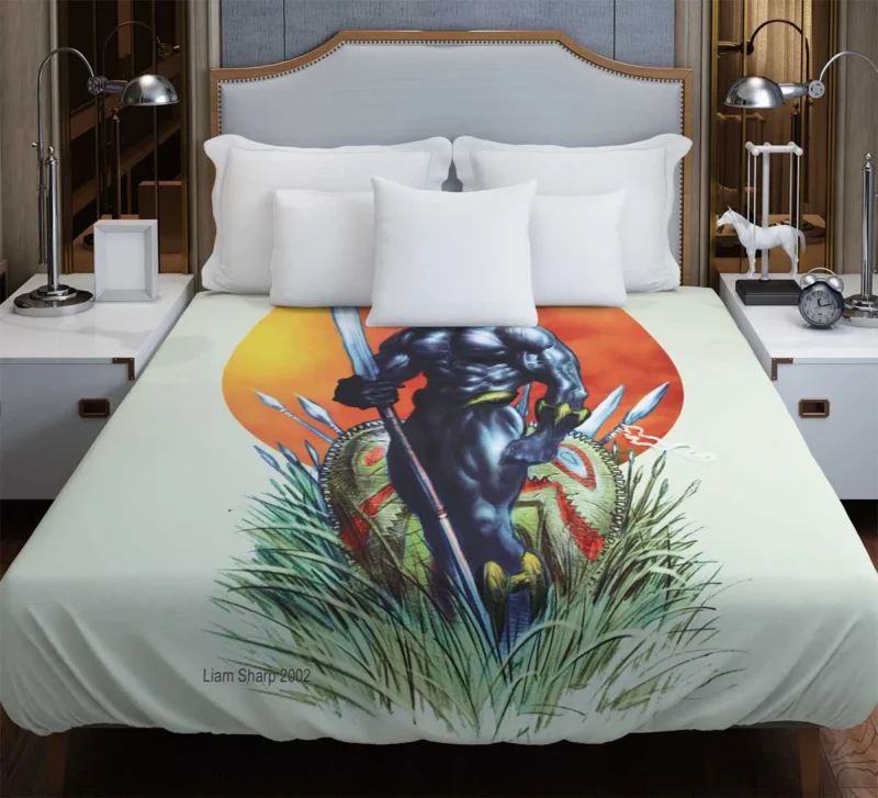 Exploring the World of Black Panther Duvet Cover