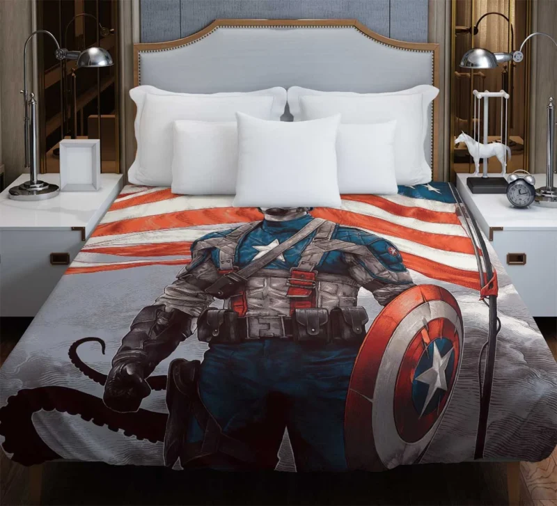 Fortnite: Captain America Joins the Battle Duvet Cover