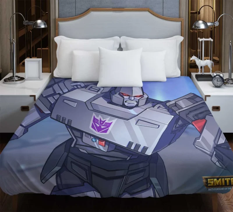 G1 Megatron Ra: Join the Battle in Video Game Duvet Cover