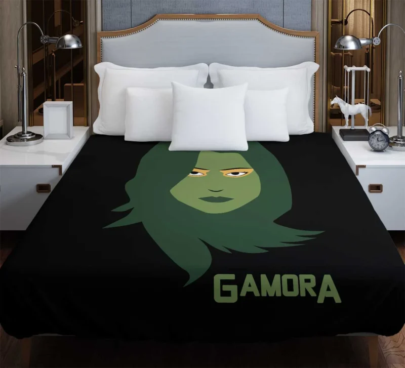 Gamora Comics: Exploring Her Cosmic Adventures Duvet Cover