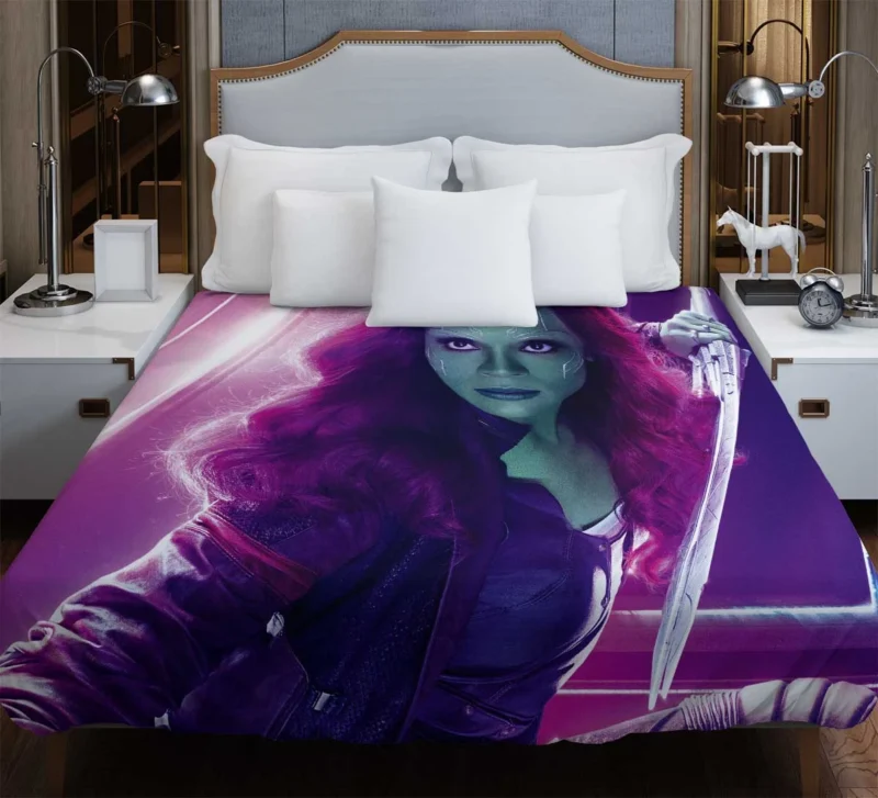 Gamora in Avengers: Infinity War: Zoe Saldana Role Duvet Cover