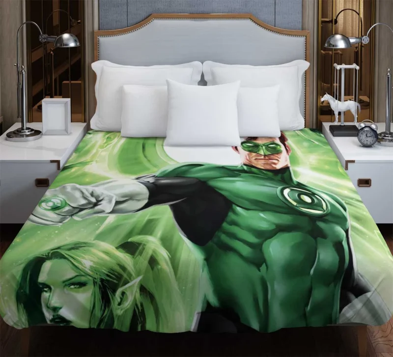 Green Lantern: Emerald Knights - A Cosmic Adventure Duvet Cover