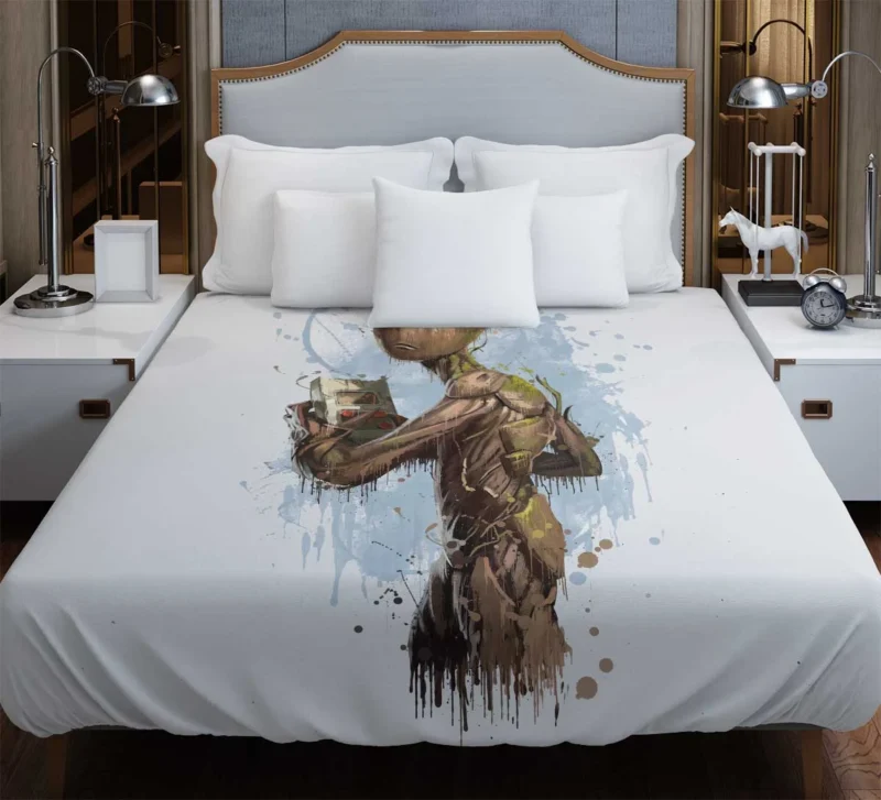 Groot Joins the Guardians in Avengers: Infinity War Duvet Cover