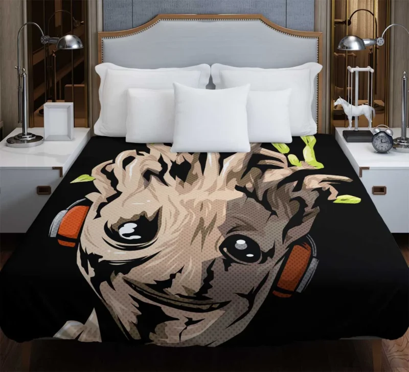 Groot in Comics: An Iconic Guardian Duvet Cover
