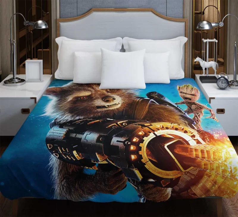Guardians of the Galaxy Vol. 2: Groot and Rocket Raccoon Duvet Cover