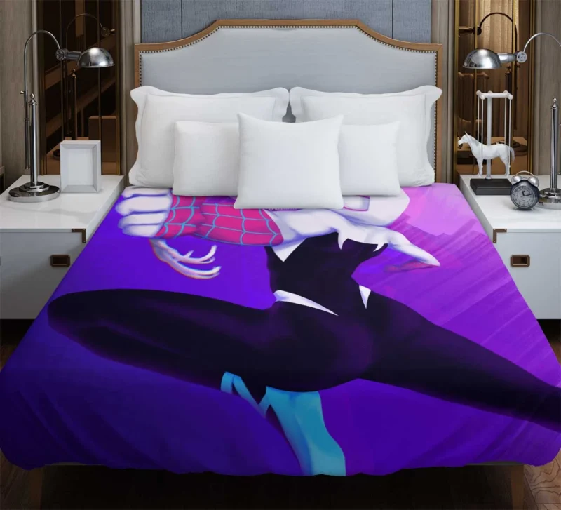 Gwen Stacy in Spider-Verse: A Hero Journey Duvet Cover
