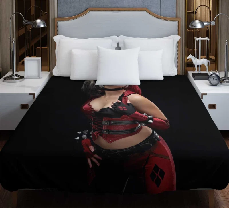 Harley Quinn Cosplay: Embracing Chaos Duvet Cover