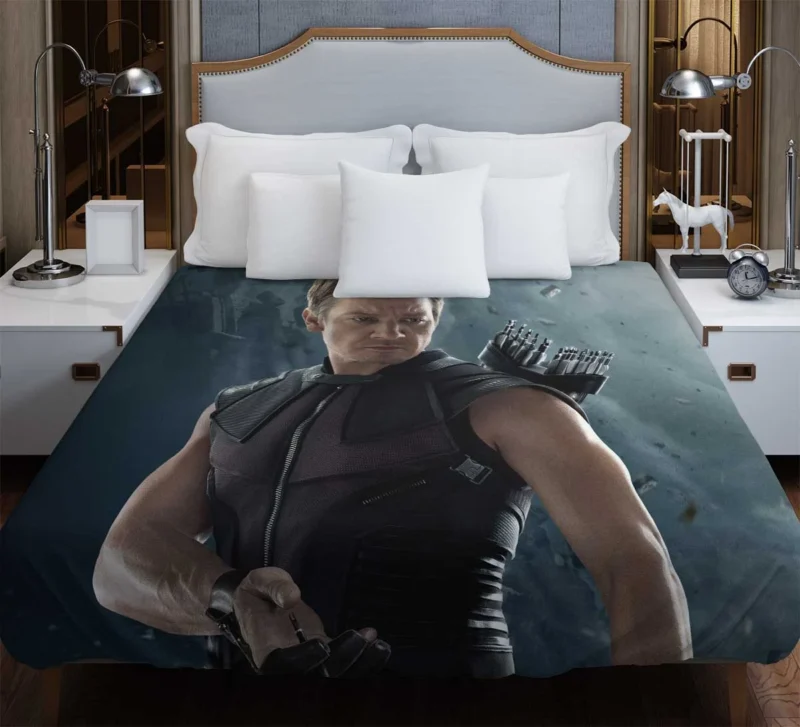 Hawkeye Role in Avengers: Age of Ultron Duvet Cover