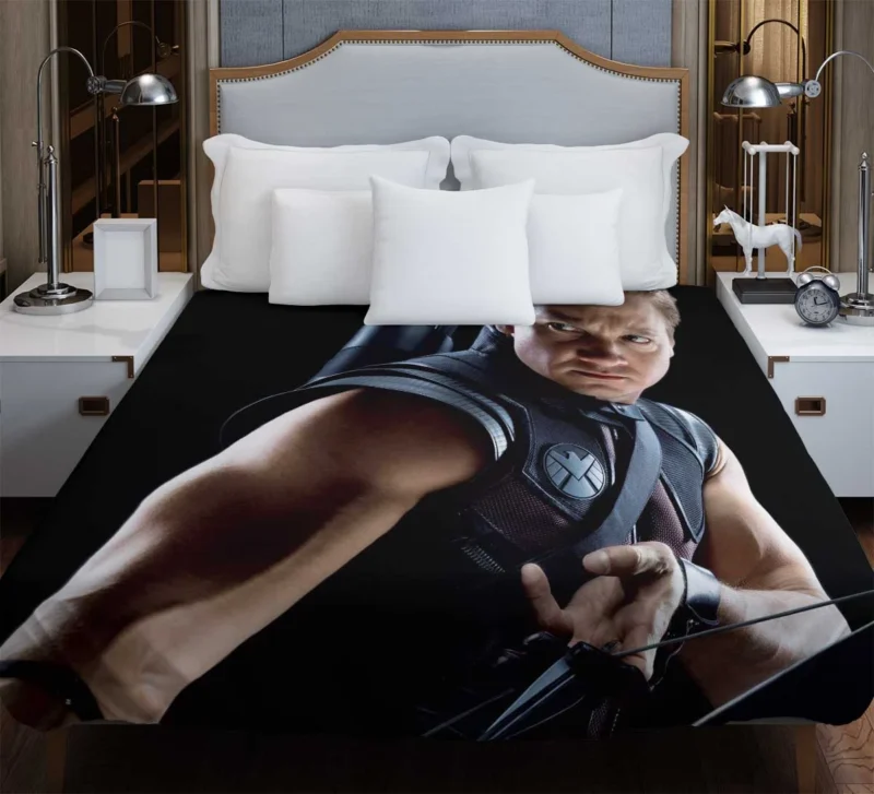 Hawkeye in The Avengers: Jeremy Renner Character Duvet Cover
