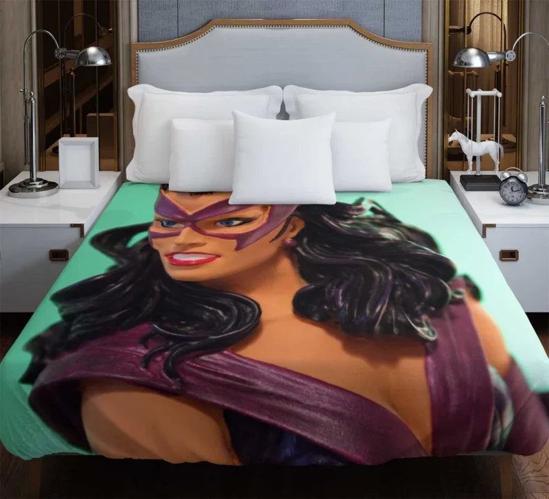 Huntress in Comics: Unveiling Her Story Duvet Cover