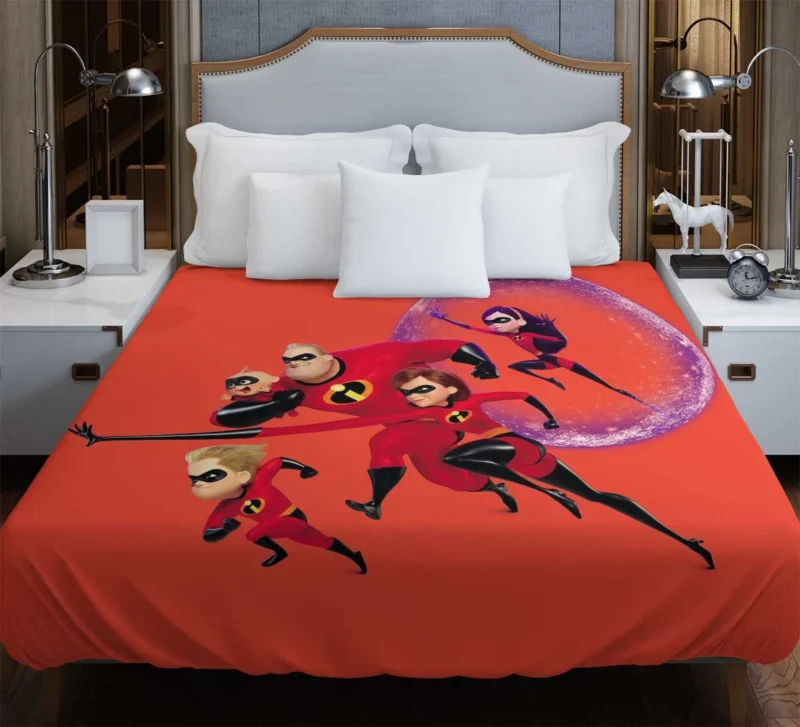 Incredibles 2: The Parr Family Adventures Duvet Cover