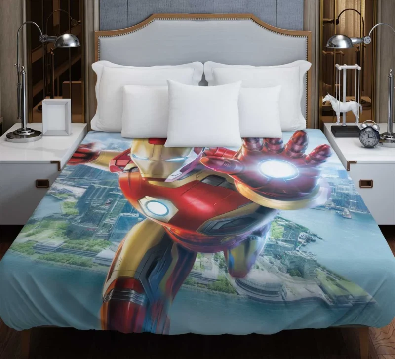 Iron Man Movie: Tony Stark Saga Duvet Cover
