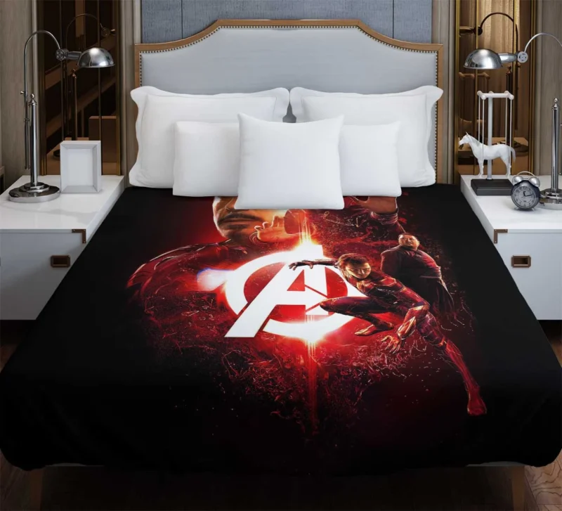Iron Man and Spider-Man in Avengers: Infinity War Duvet Cover