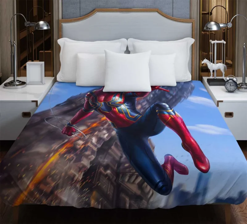 Iron-Spider: Spider-Man High-Tech Suit in Infinity War Duvet Cover