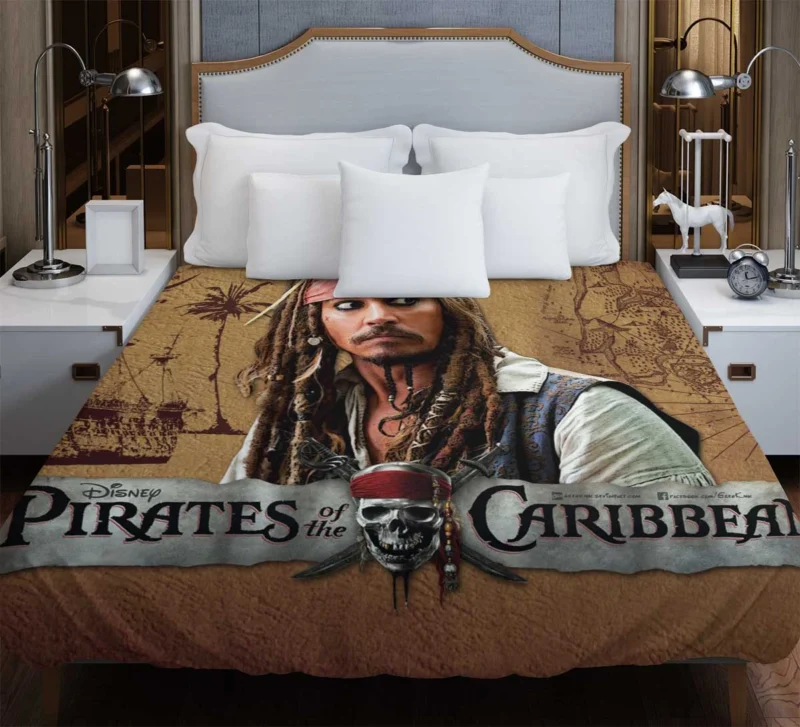 Meet the Legendary Captain Jack Sparrow Duvet Cover