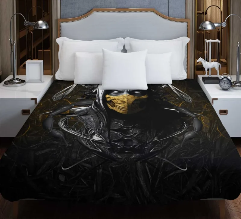 Mortal Kombat X Scorpion: The Fire-Infused Fighter Duvet Cover