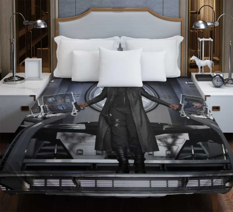 Nick Fury: A Mysterious Character Transformation Duvet Cover