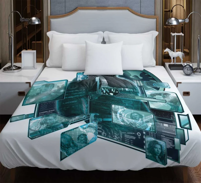 Nick Fury Role in Avengers Comics Duvet Cover