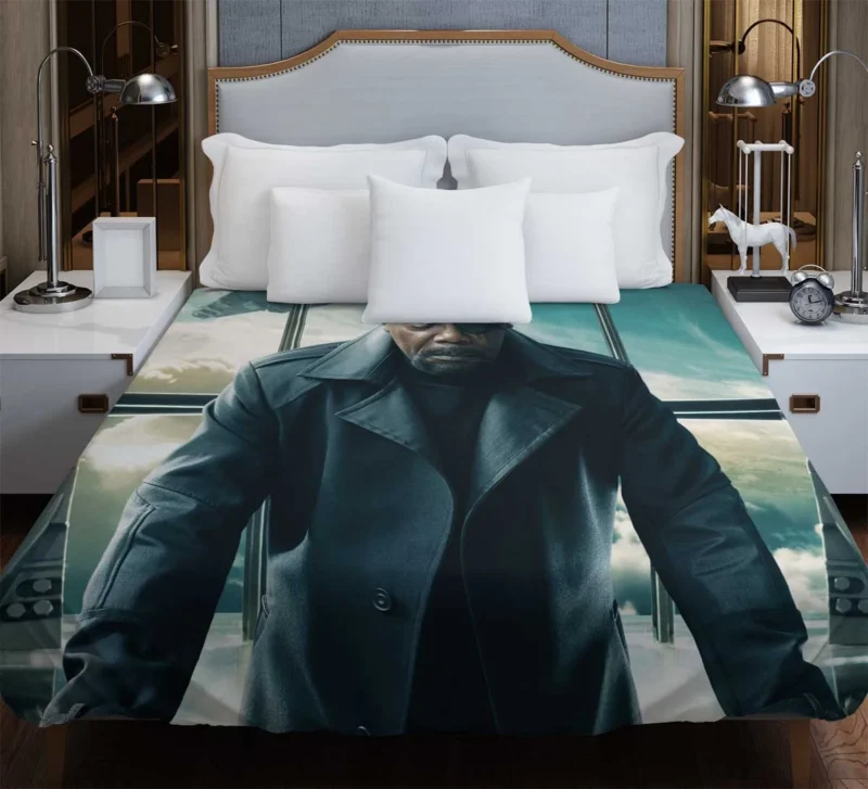 Nick Fury in Captain America: The Winter Soldier Duvet Cover