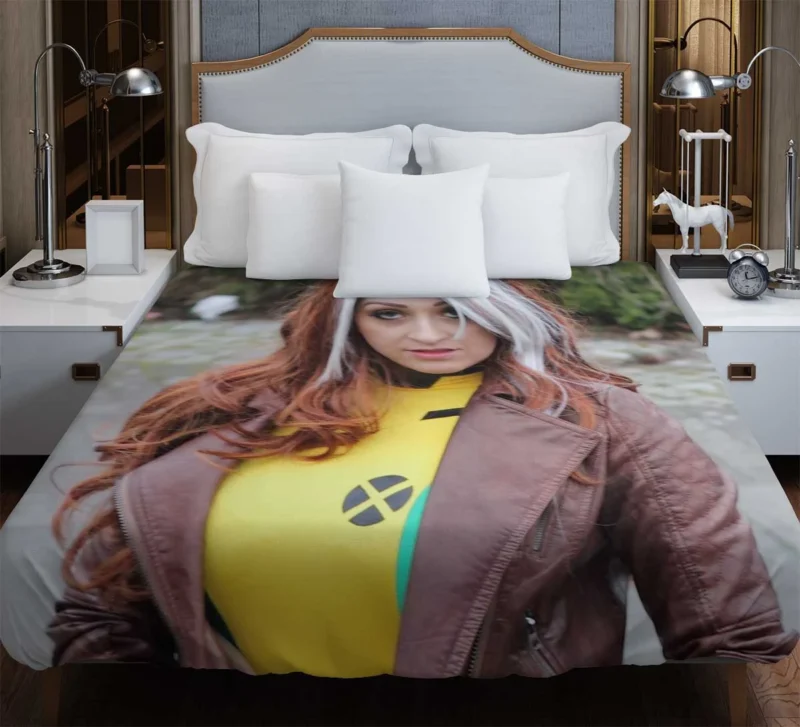 Rogue Cosplay: Channeling the Power of X-Men Rogue Duvet Cover