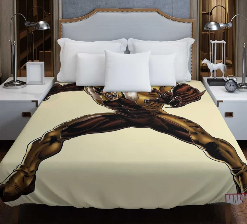 Sabretooth Wallpaper: Adorn Your Space with Brutality Duvet Cover