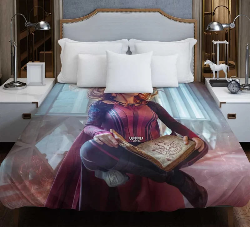 Scarlet Witch Cosplay: Channeling Chaos Magic Duvet Cover