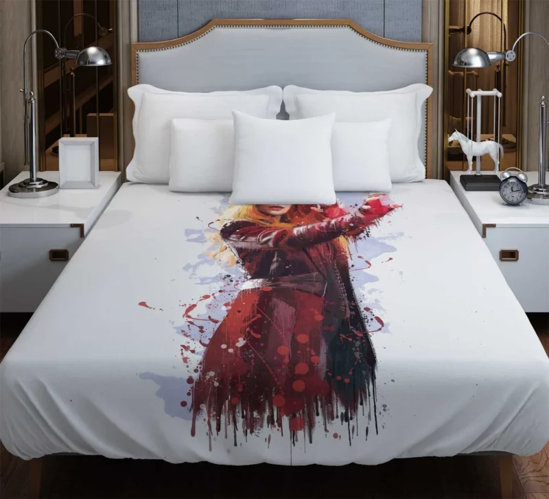 Scarlet Witch Powers in Avengers: Infinity War Duvet Cover