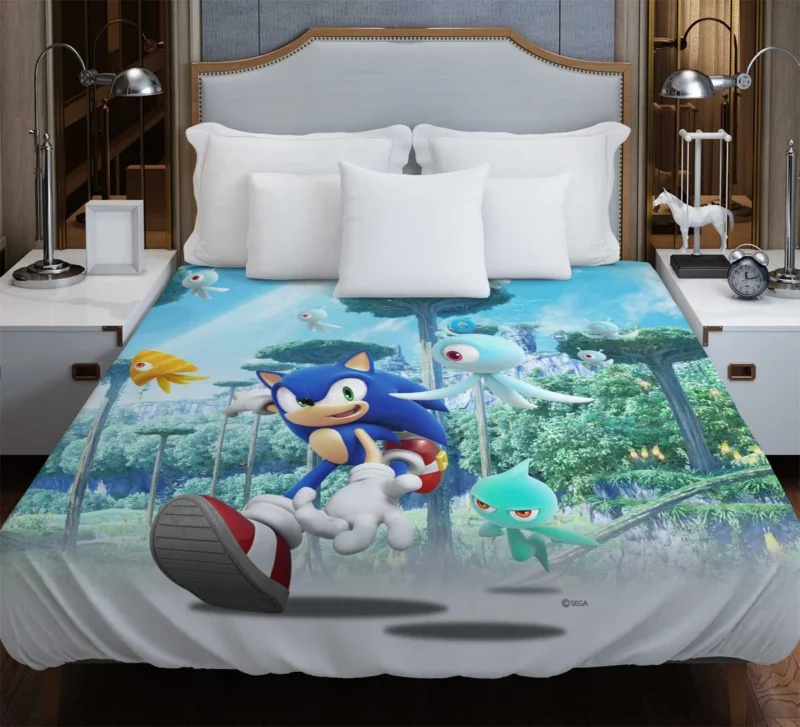 Sonic Colors: Vibrant Adventures Await Duvet Cover