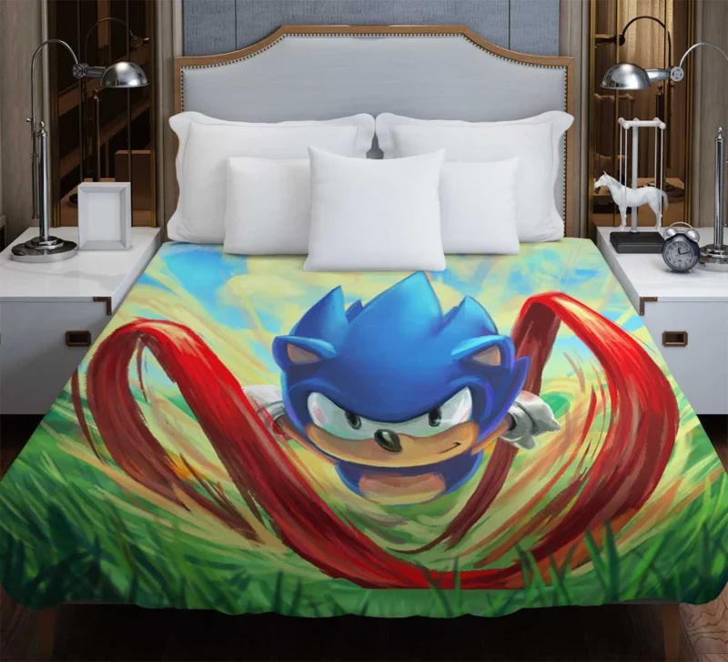 Sonic Mania: Classic Sonic Return Duvet Cover