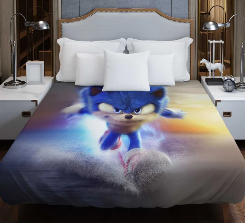 Sonic the Hedgehog 2: Speeding into Sequel Territory Duvet Cover