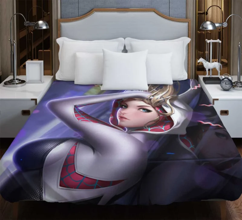 Spider-Gwen Comics: Gwen Iconic Appearance Duvet Cover