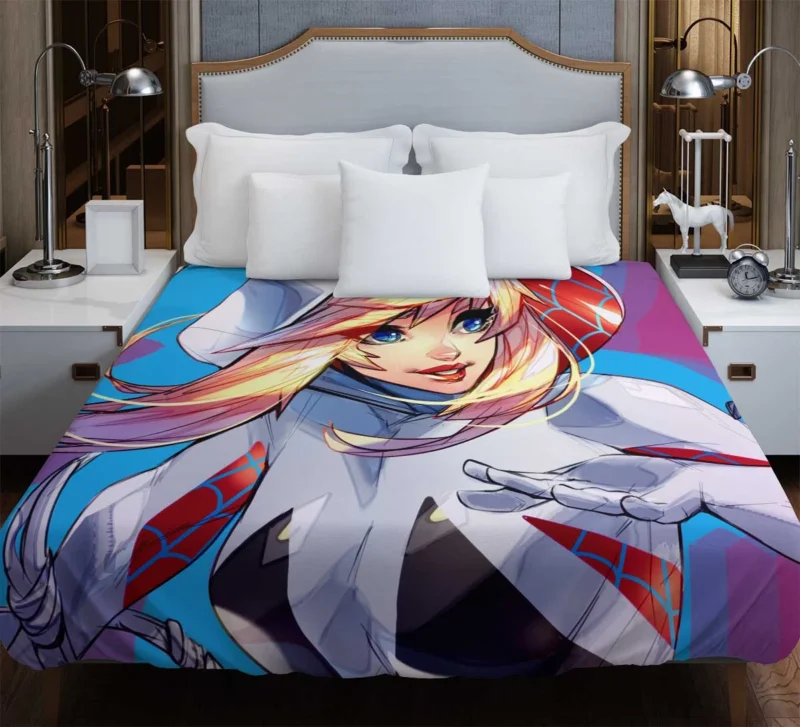 Spider-Gwen Comics: Gwen Stacy Style Duvet Cover